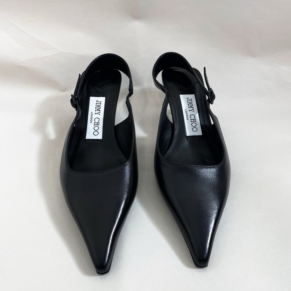 Jimmy Choo Amel 50 Nappa Sling Back Pumps - Picture 5 of 11